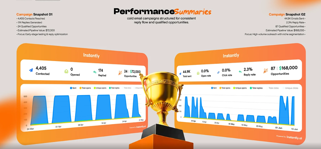 Paid search performance dashboard showing campaign and conversion metrics