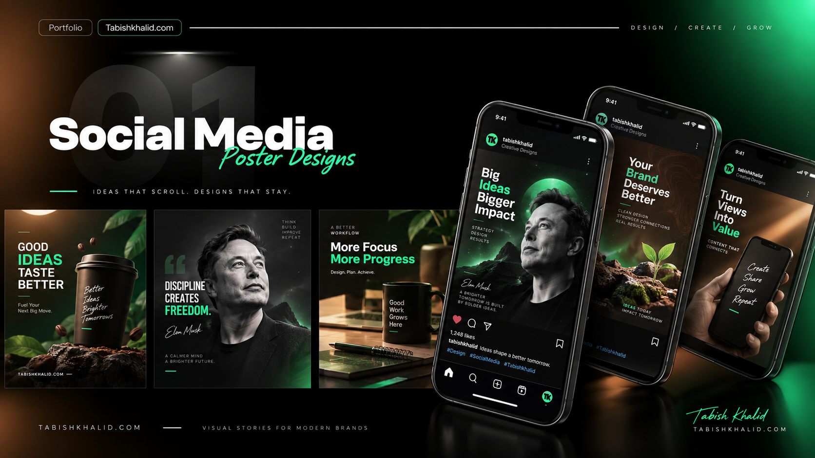 Social media design portfolio