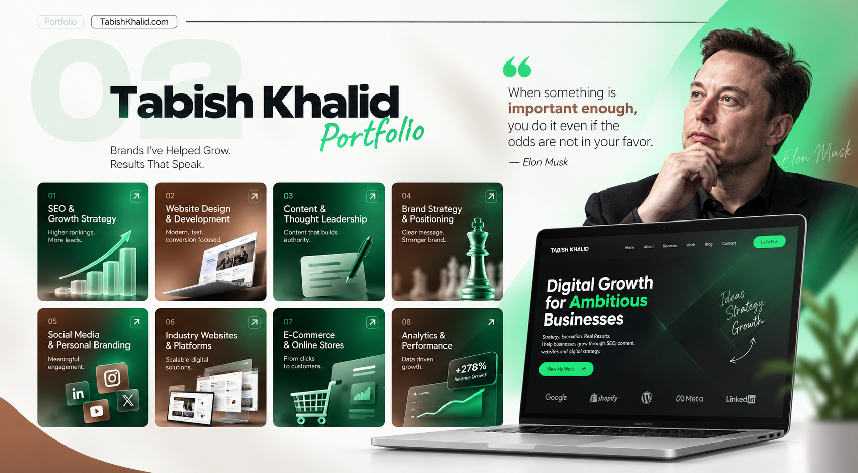Digital marketing portfolio overview